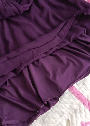 ~~Mor ~Uzun Kollu Salaş Elbise~~
#kadıngiyim
#elbise
#tülllü - Görsel 8