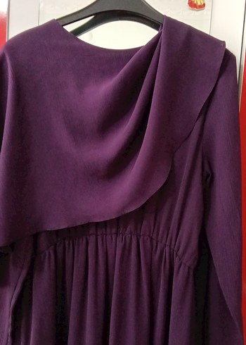 ~~Mor ~Uzun Kollu Salaş Elbise~~
#kadıngiyim
#elbise
#tülllü - Görsel 4