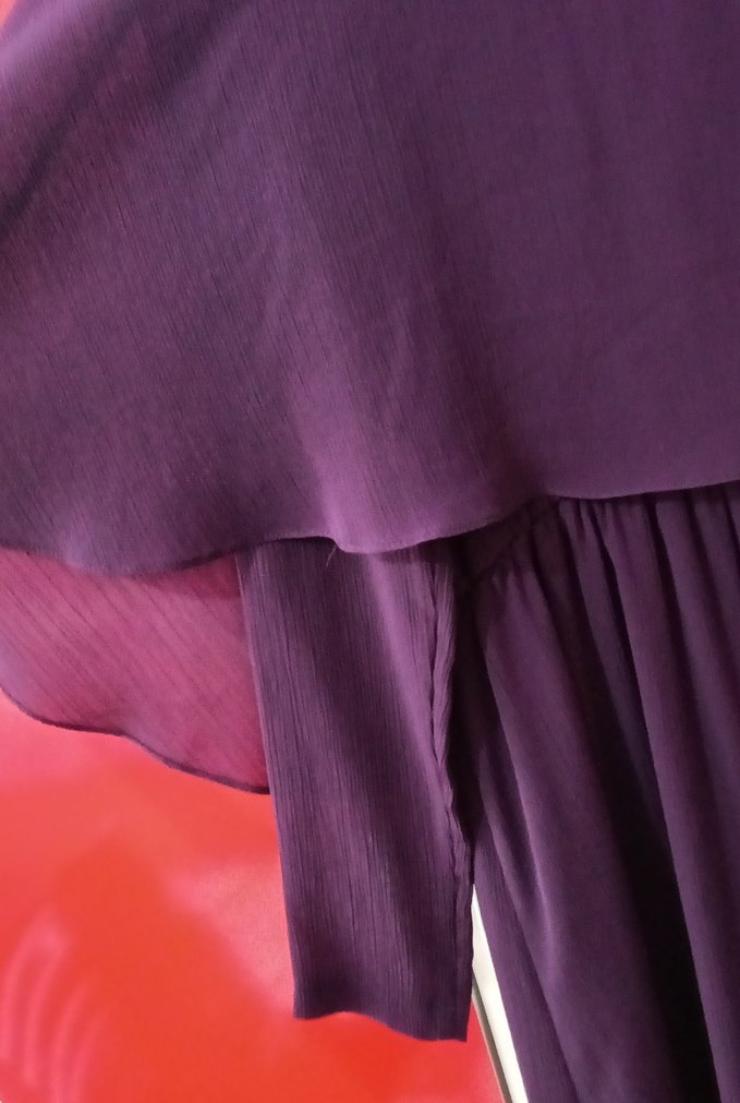 ~~Mor ~Uzun Kollu Salaş Elbise~~
#kadıngiyim
#elbise
#tülllü - Görsel 2