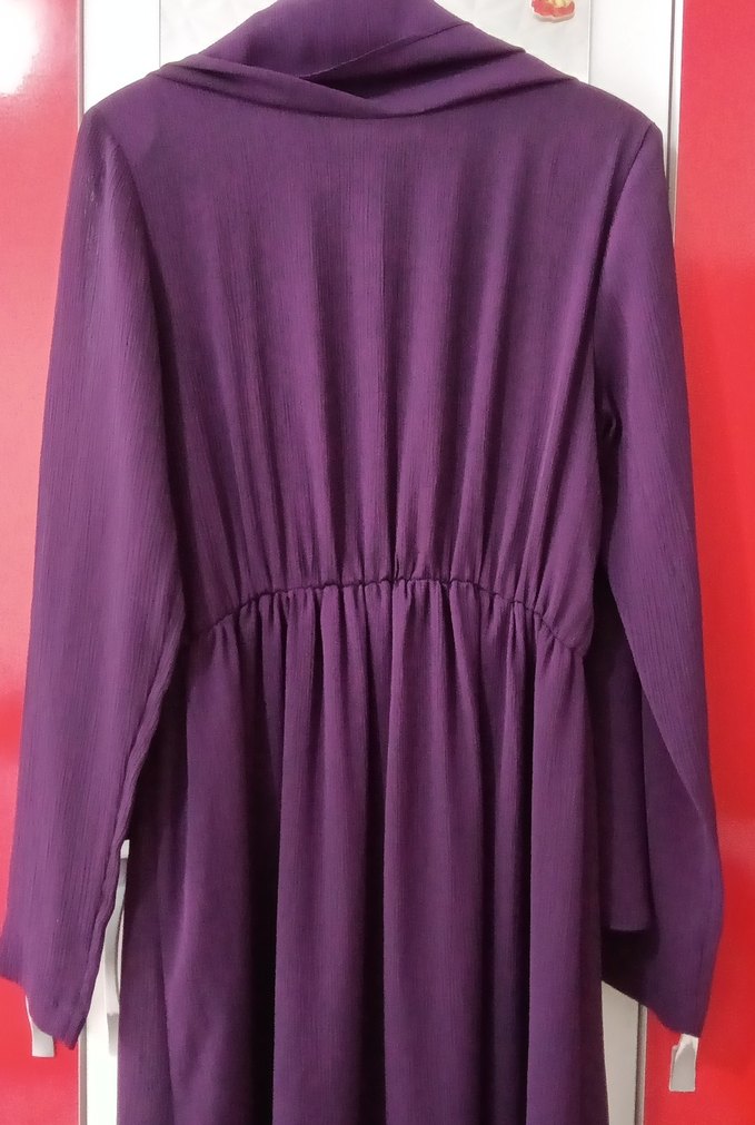 ~~Mor ~Uzun Kollu Salaş Elbise~~
#kadıngiyim
#elbise
#tülllü - Görsel 3