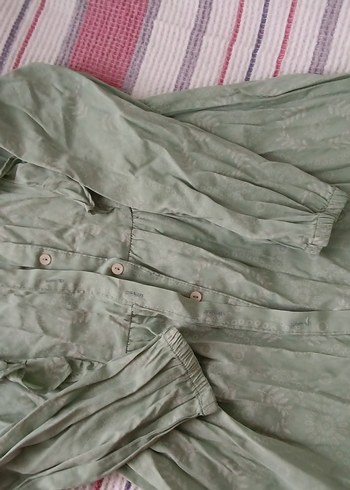 Uzun Boy Pastel Yeşil Tunik // Gömlek 
#kadıngiyim~~
#gömlek ~~ - Görsel 2