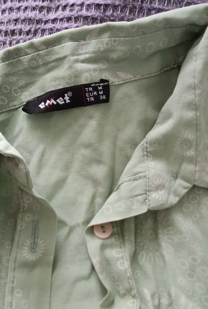 Uzun Boy Pastel Yeşil Tunik // Gömlek 
#kadıngiyim~~
#gömlek ~~ - Görsel 3