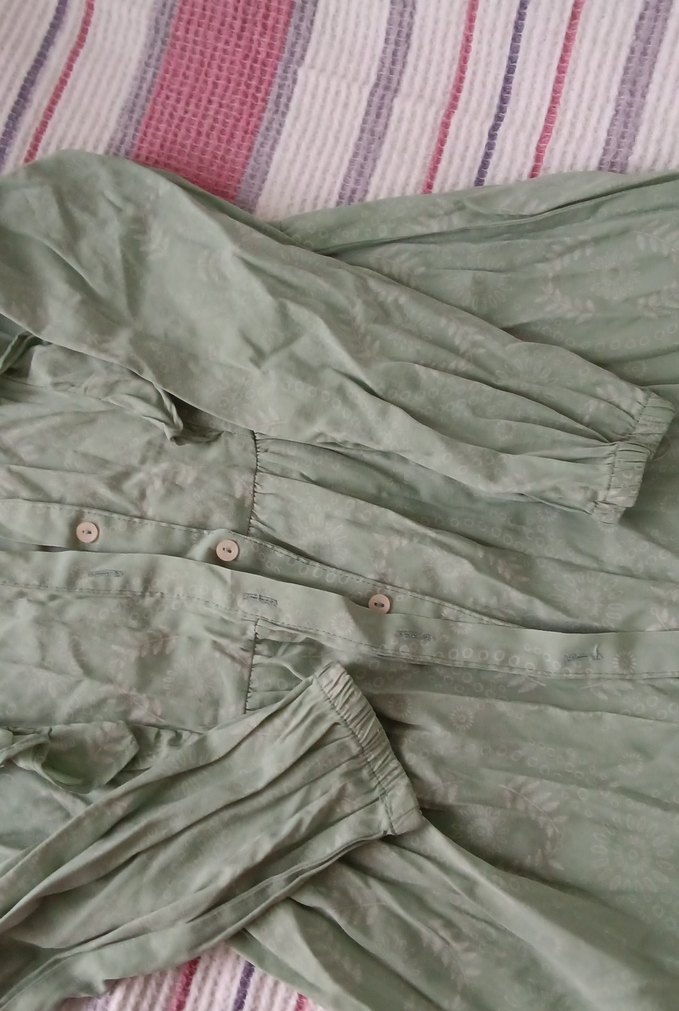 Uzun Boy Pastel Yeşil Tunik // Gömlek 
#kadıngiyim~~
#gömlek ~~ - Görsel 2