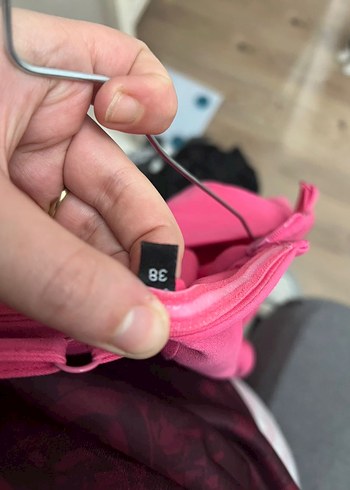 Pembe Straplez Midi Mezuniyet Elbisesi - Görsel 5