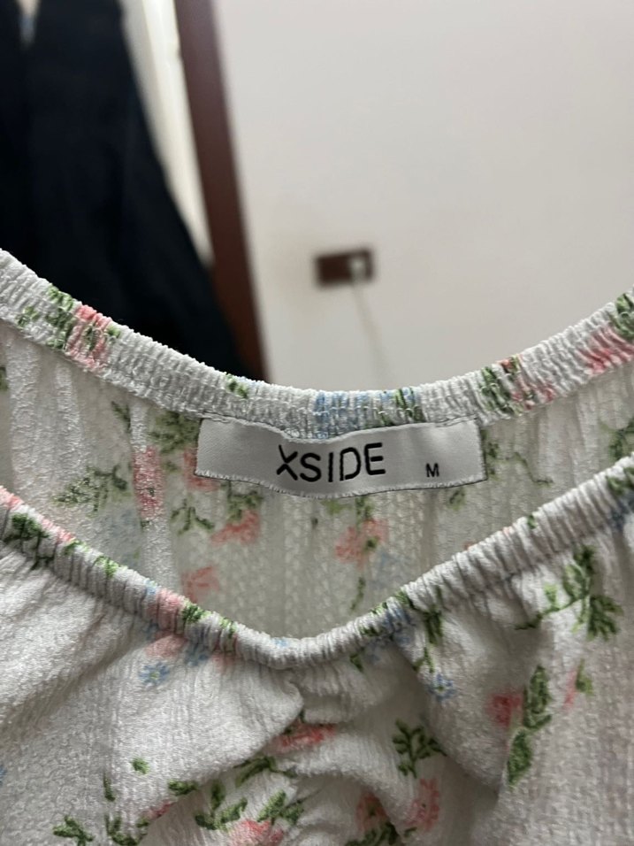 V Yaka Beyaz  Midi Elbise - Görsel 5