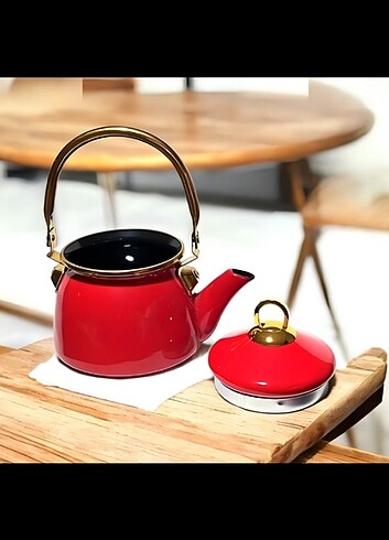 Molino Emaye Çaydanlık Kettle Tekli Kırmızı