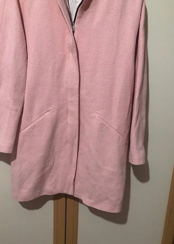 xs Beden pembe Renk Pembe Midi Kadın Kaban