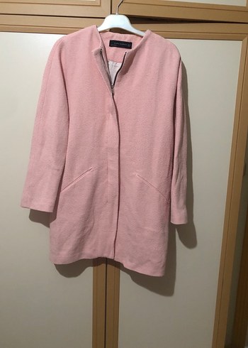 Pembe Midi Kadın Kaban