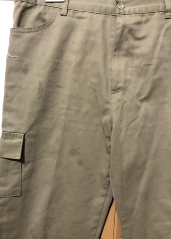 Bej Bol Kesim Kemerli Erkek Pantolon - Görsel 2