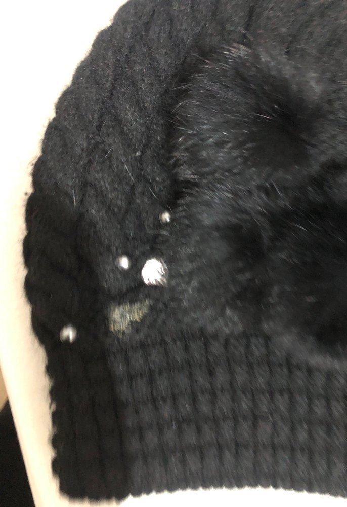 Siyah Örgü Kadın Bere - Görsel 2