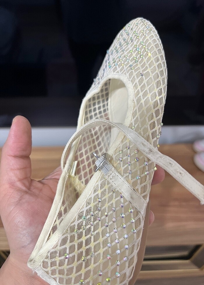 Zara beyaz babet - Görsel 2