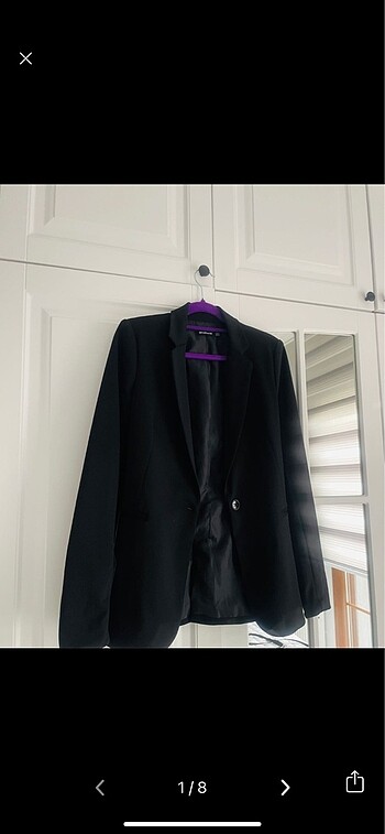 s Beden siyah Renk stradivarius blazer ceket siyah