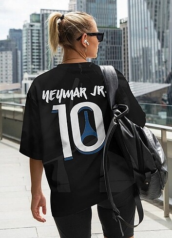 Neymar Jr 10 Forma Kısa Kollu Unisex Pamuklu Tişört 