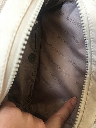 Benetton benetton krem rengi orijinal çanta