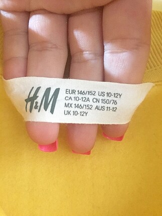 H&M hm sarı sweat