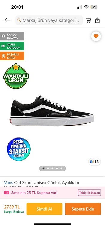 vans spor ayakkabı