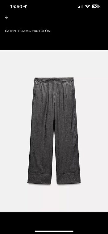 Saten pijama pantolon