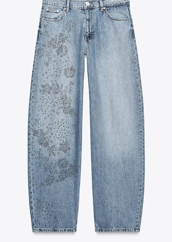 Zara taşlı pantolon Jean