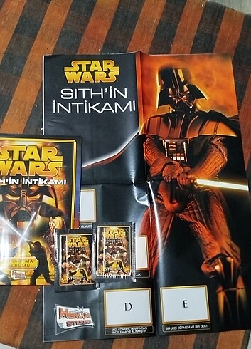 STAR WARS, Sithin İntikamı, çıkartma albümü, büyük boy Darth Vad