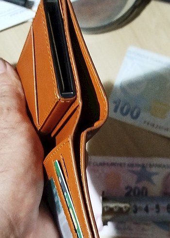 Deri Cüzdan ve mekanizmalı kartlık, kahverengi - Görsel 5