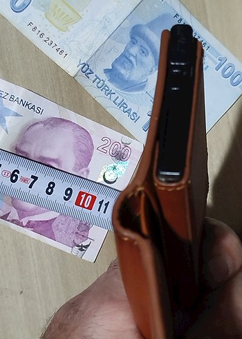 Deri Cüzdan ve mekanizmalı kartlık, kahverengi - Görsel 6