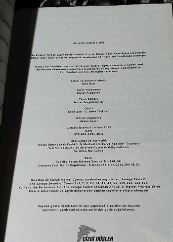  Beden Renk Kull Vahşi Kılıcı, Bölüm 1 ve 2 Seti