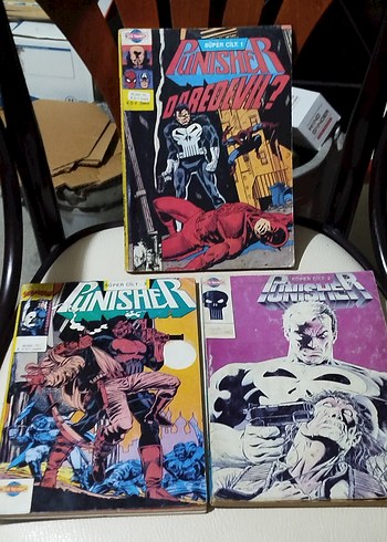 Punisher süper cilt 1,2,3, içleri ilk 13 fasikül