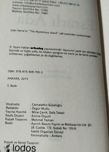  Beden Renk Esrarlı Ada - Jules Verne