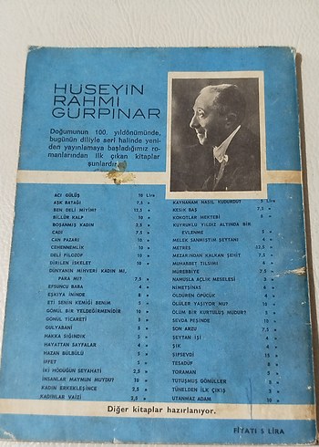  İki Damla Yaş, Hüseyin Rahmi Gürpınar, 1973
