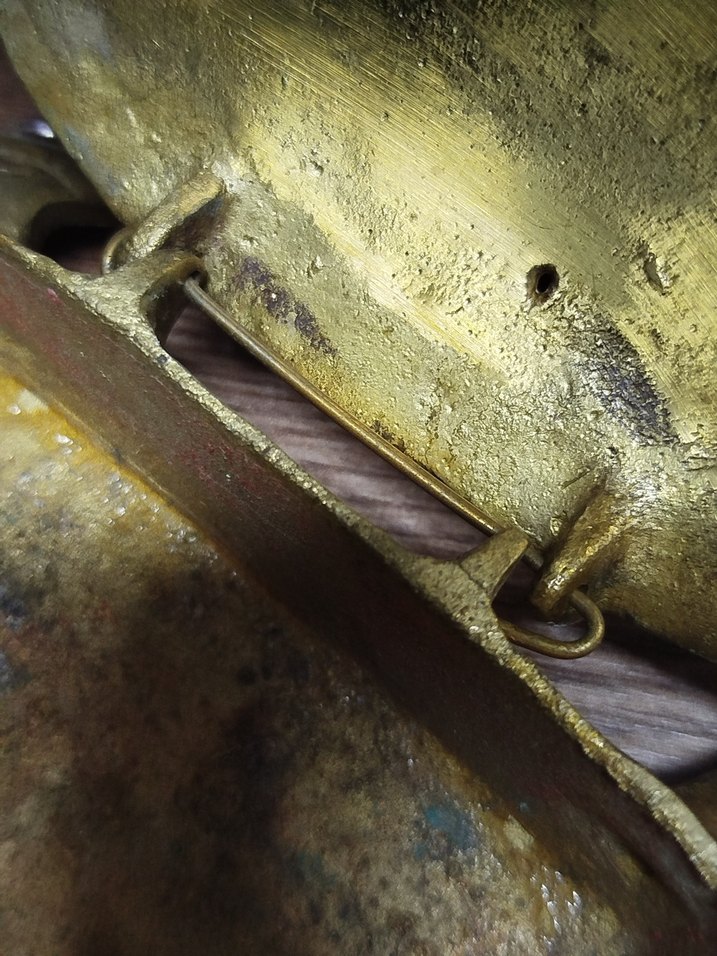 Vintage, pirinç, Kaplumbağa kutu - Görsel 5