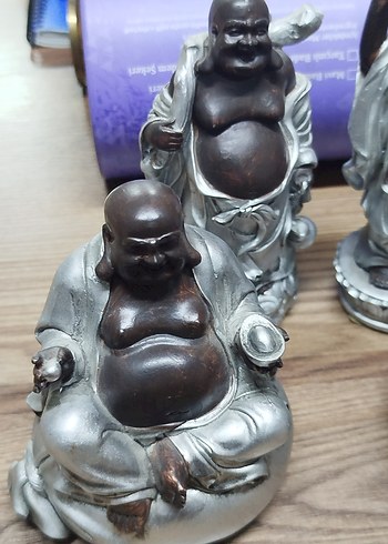 Gülen Buda Heykelleri Seti, 4 adet - Görsel 2