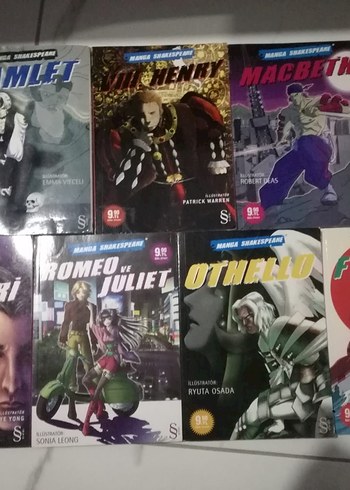 Beden MANGA Shakespeare, 7 adet, Everest Yayınları, 2009-2010 yılı