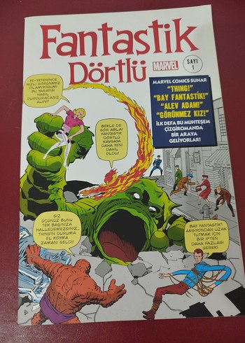 Fantastik Dortlu Marvel Cizgi Roman Sayi 1