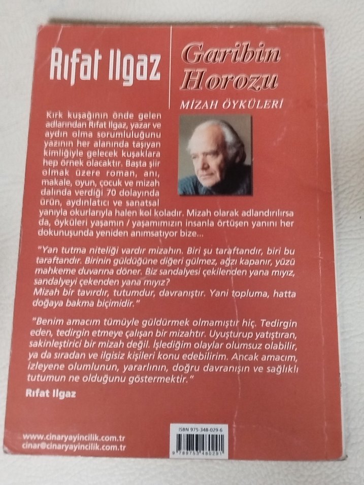 Rıfat Ilgaz, Garibin Horozu, Mizah Öyküleri Kitabı - Görsel 2