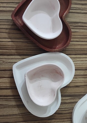 Kalp Şeklinde dekoratif lokumluk - Görsel 2