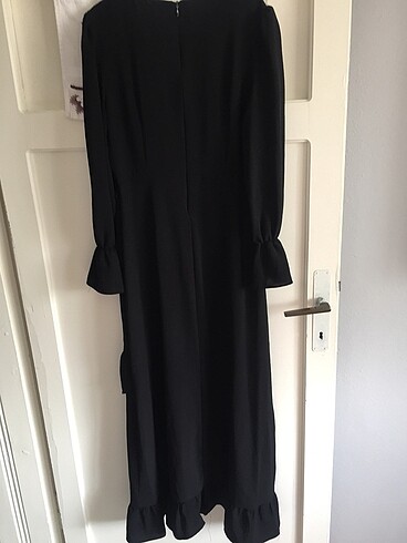 Antonio Berardi Siyah etek kısmı fırfırlı ayrobin Elbise