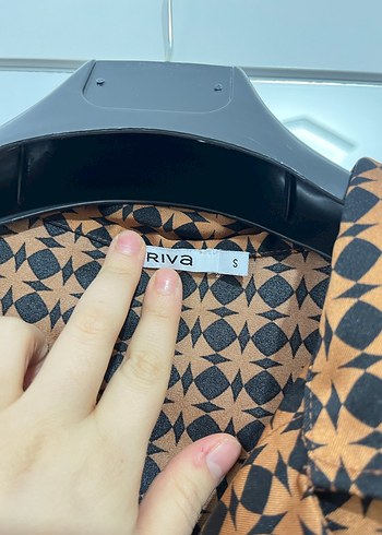 Kahverengi Kareli Kadın Midi Takım - Görsel 2