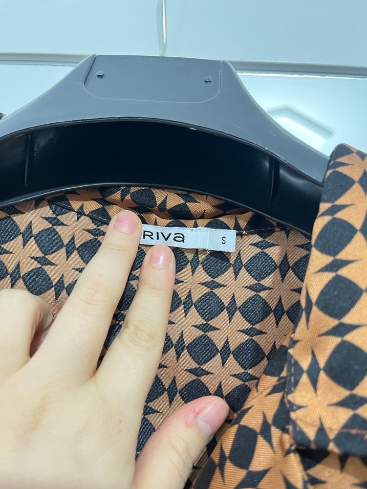 Kahverengi Kareli Kadın Midi Takım - Görsel 2