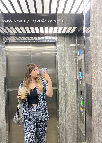 Gri Transparan Detaylı Midi Hamile Tulum - Görsel 9