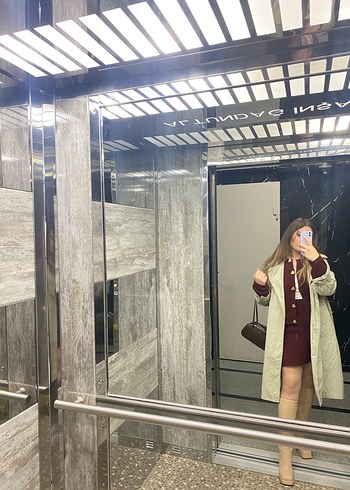 Bordo etekli takım - Görsel 8