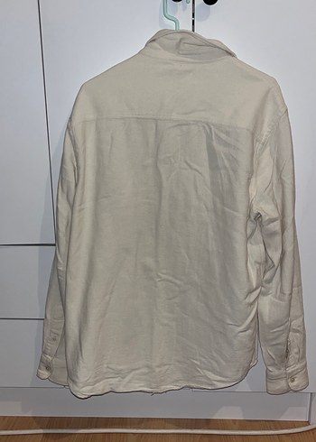 Zara Zara Düğmeli Uzun Kollu Keten Erkek Gömlek