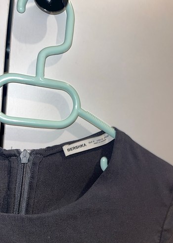 Bershka Drapeli Füme Mini Kadın Elbise