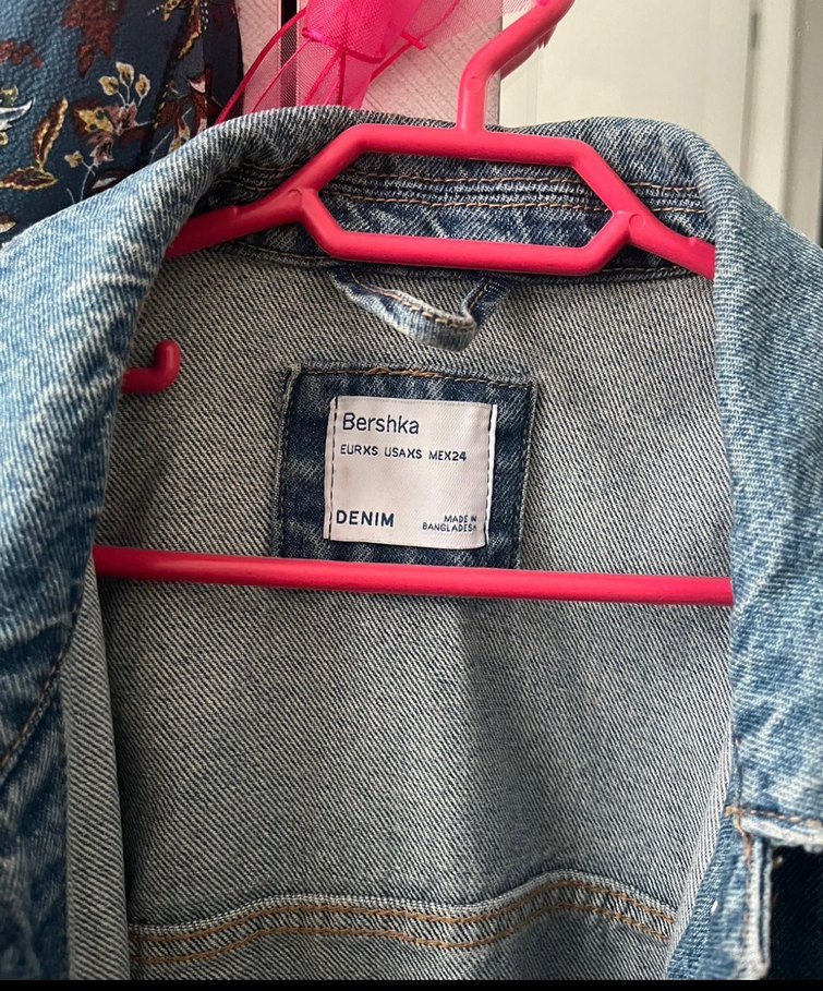 Düğmeli Mavi Kadın Denim Ceket - Görsel 2