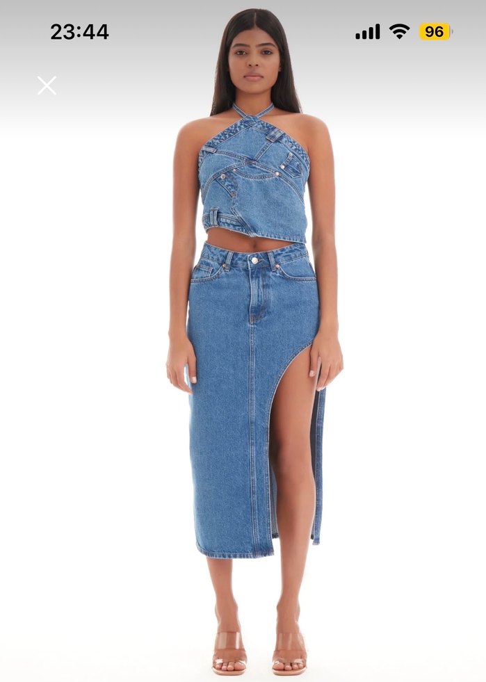 Its basic yırtmaçlı etek - Görsel 5