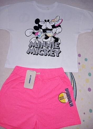 LC Waikiki Lcw Mickey şortlu takim