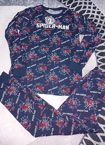 11-12 Yaş Beden çeşitli Renk Lcw spiderman pijama takimi