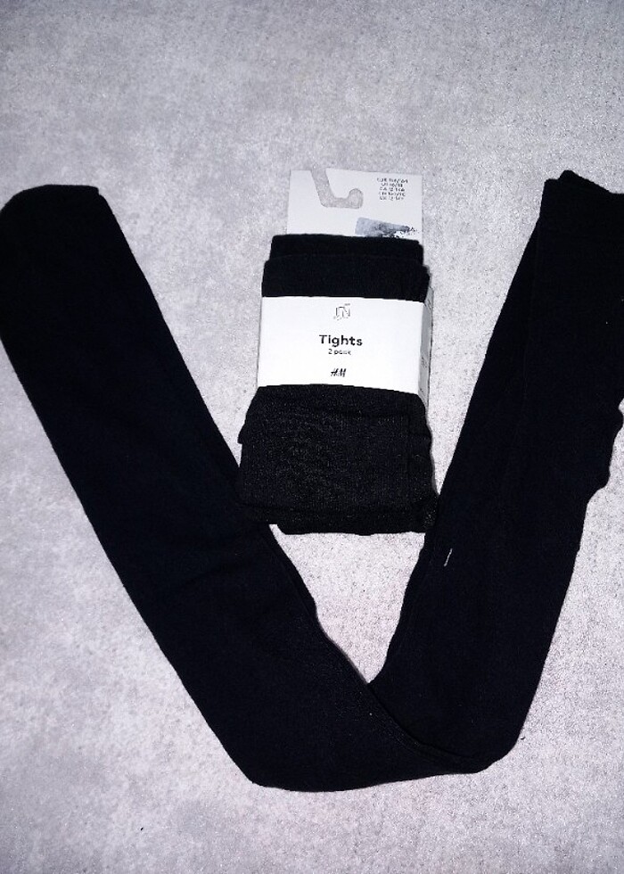 H&M ikili pamuk kışlık tayt  - Görsel 5