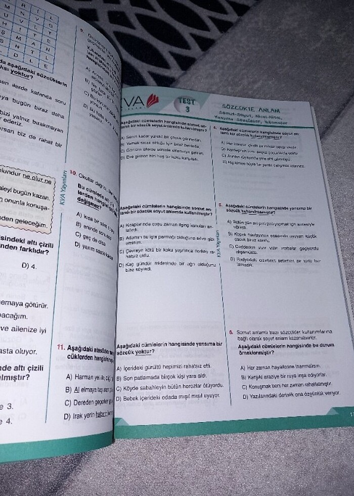 Kva yayinlari paragraf ve anlam bilgisi  - Görsel 3