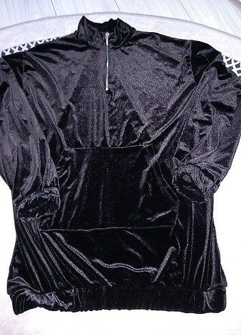 l Beden çeşitli Renk Uzun model kadife sweatshirt