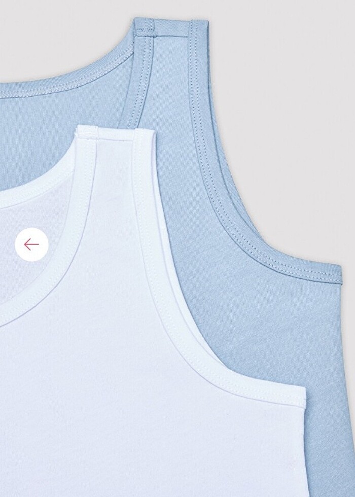 Penti pamuklu ikili atlet - Görsel 2